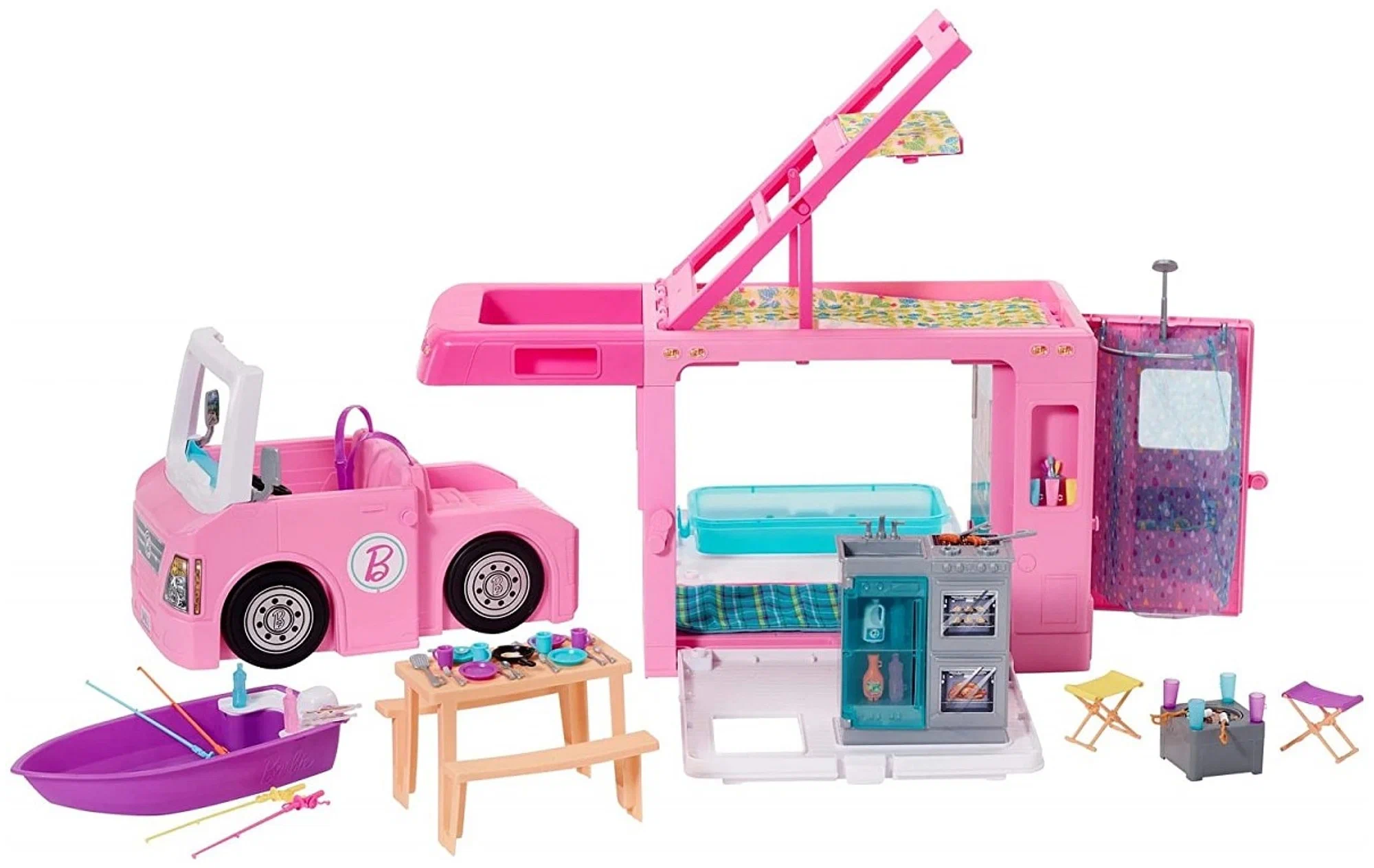 Barbie Дом мечты на колесах GHL93 розовый