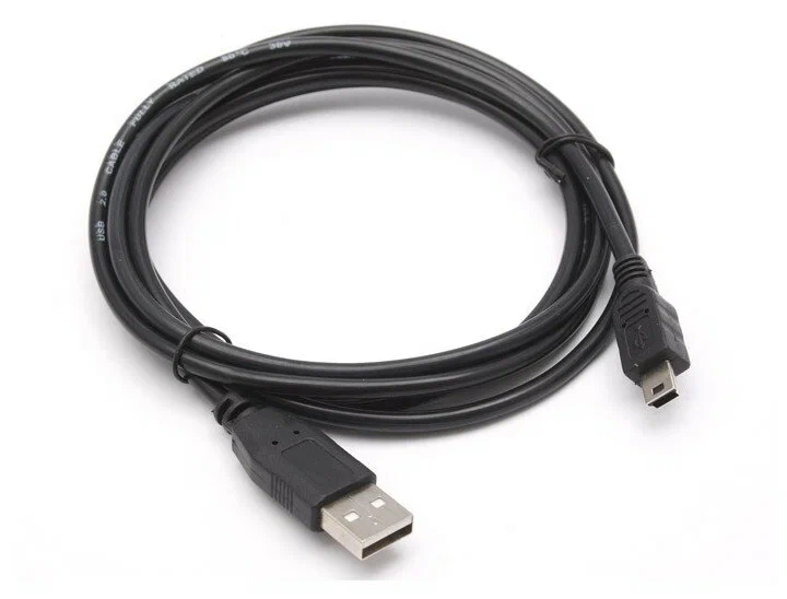 Кабель 5bites USB miniUSB UC5007010C 1 м черный