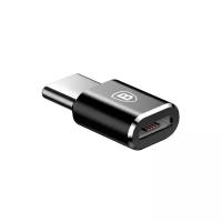 Разъем Baseus microUSB USB TypeC CAMOTG01 черный