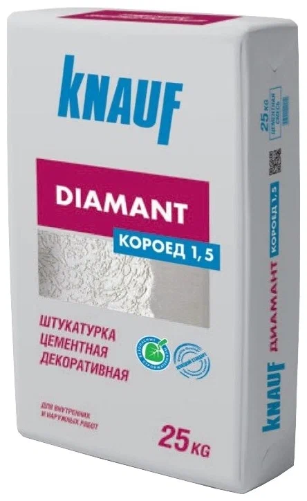 Декоративное покрытие KNAUF Diamant Короед 1,5 мм, 25 кг