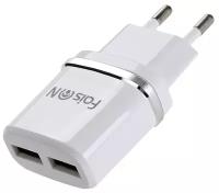 Сетевая зарядка FaisON 2хUSB 24А Cable micro USB белый HC12