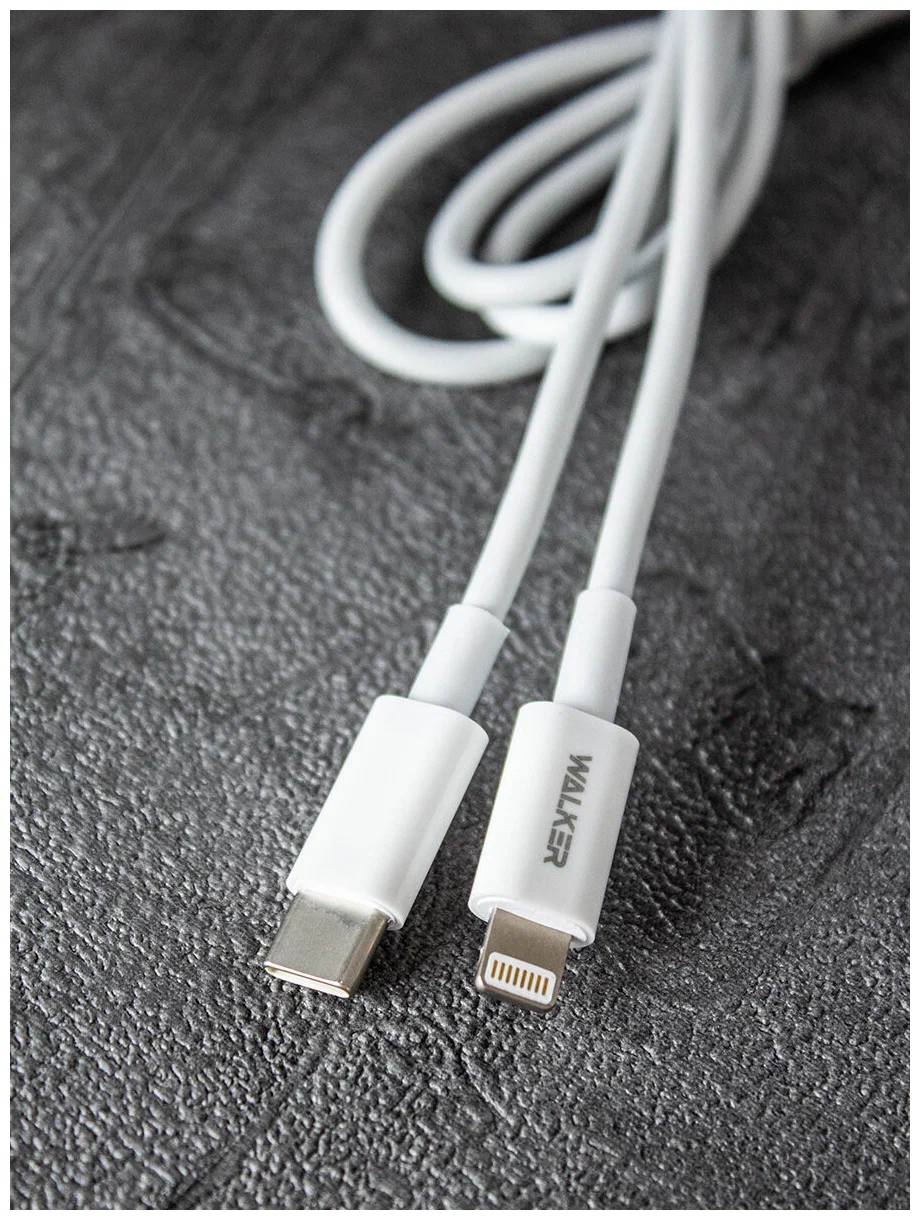 Зарядный кабель TypeC Lightning для Apple Iphone WALKER С83. 